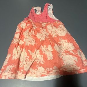 De plume orange color/pinkish dress size 3t